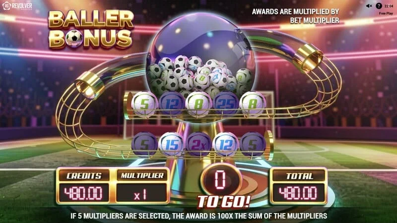 Trophy Spins World Cup 26 - การเริ่มรอบ Baller Bonus